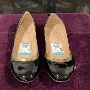Kate Spade black / gold ballet flats BRAND NEW size 9.5
